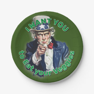 Uncle Sam Paper Plate