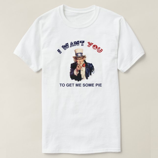 Uncle Sam Pie T-Shirt (Design Front)