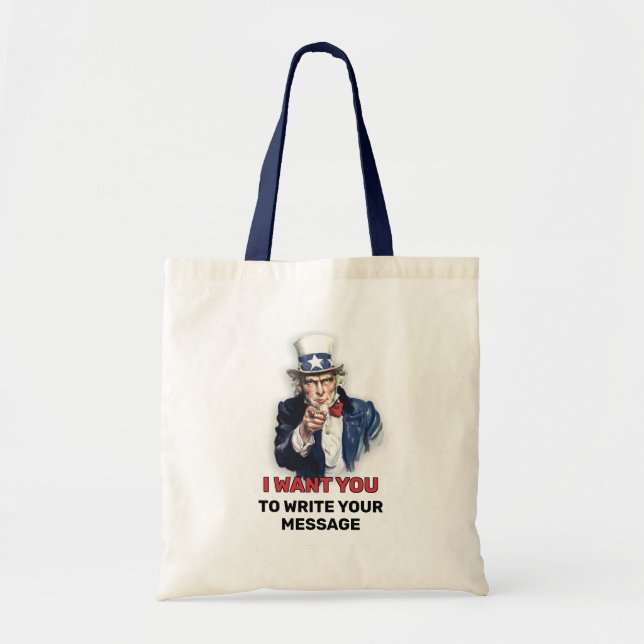 Uncle Sam Recruiting Tote Bag (Front)