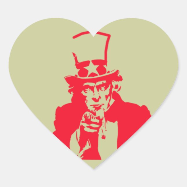 Uncle Sam (Red) on Stickers (Front)