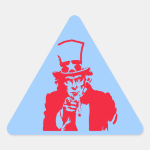 Uncle Sam (Red) on Stickers