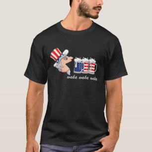 Uncle Sam Retro Video Game Patriotic Waka Waka T-Shirt