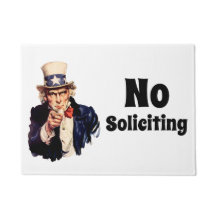 Uncle Sam Says No Soliciting