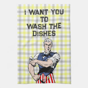 Uncle Sam Says Tea Towel