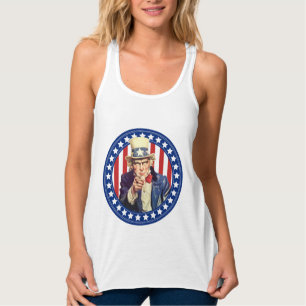 Uncle Sam Stars and Stripes Singlet
