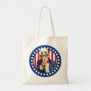 Uncle Sam Stars and Stripes Tote Bag