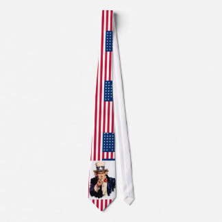 uncle sam - usa flag tie