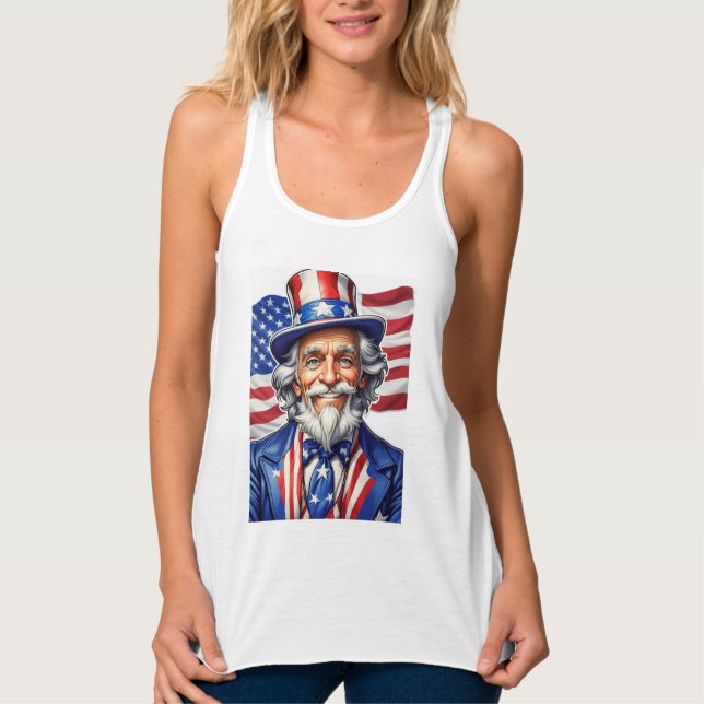 Uncle Sam USA Singlet (Front)