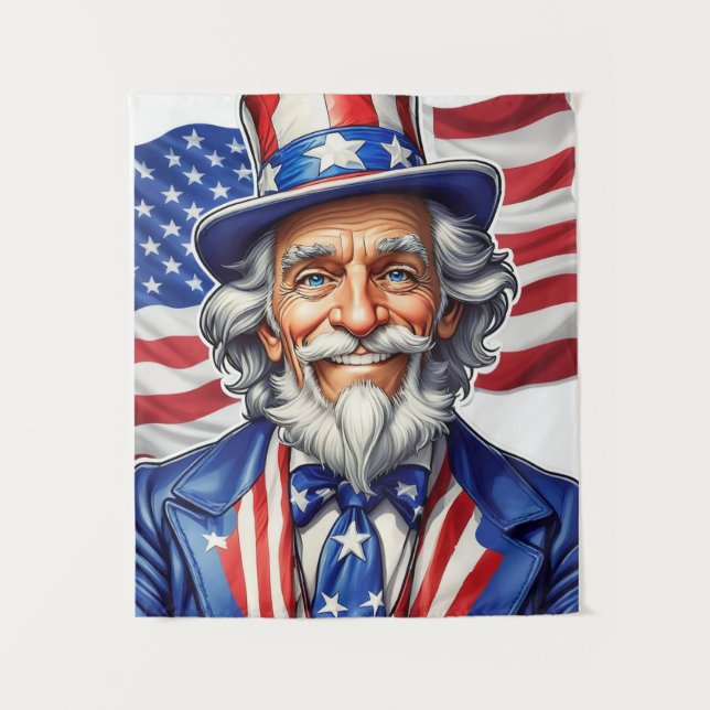 Uncle Sam USA Tapestry (Front)