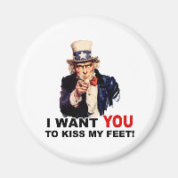 Uncle Sam WANT YOU KISS MY FEET
