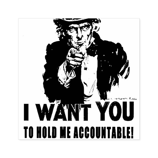 Uncle Sam Wants to Be Held Rubber Stamp (Imprint)