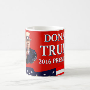 Uncle Sam Wants You Donald Trump 2016 Red Coffee Mug
