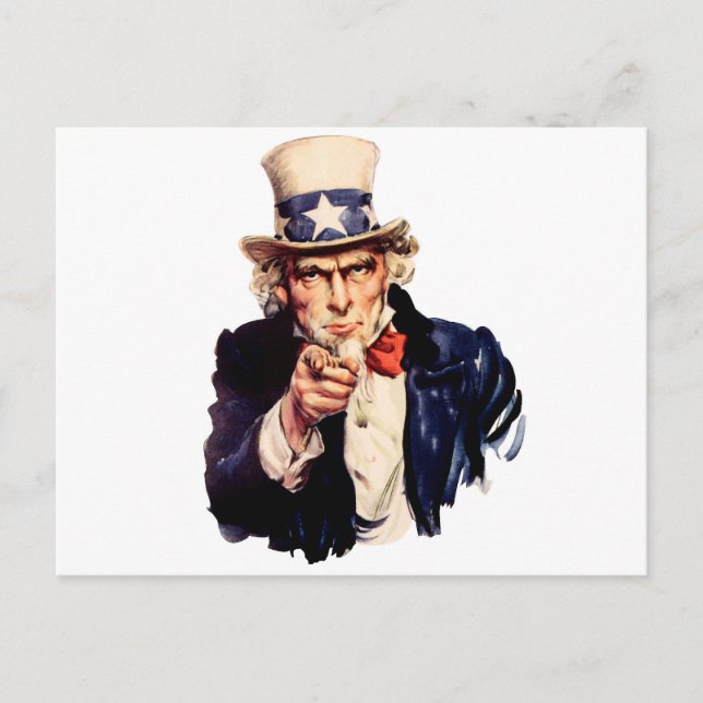 Uncle Sam Wants You! Postcard (Front)