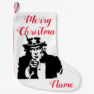 Uncle Sam Wants You Thunder_Cove Small Christmas Stocking