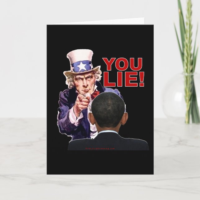 Uncle Sam You Lie Card (Front)