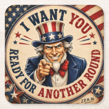 Uncle Sam's coaster