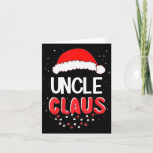 Uncle Santa Claus Christmas Matching Costume  Card