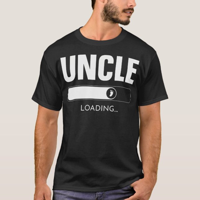 Uncle To Be Art For Men Dad Brother Kids First Tim T-Shirt (Front)
