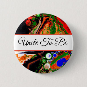 Uncle To Be   Boy's  Baby Shower  Button