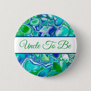 Uncle To Be Boy's Baby Shower Button