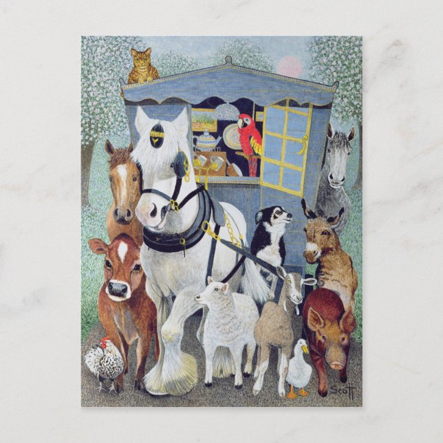 Uncle Tom Cobbley and all Postcard (Front)