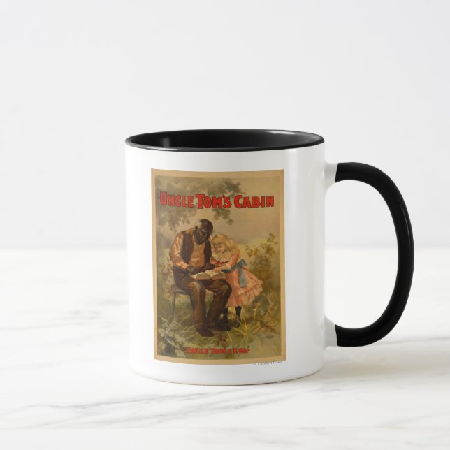 Uncle Tom's Cabin Black Man & Girl Theatre Mug (Right)