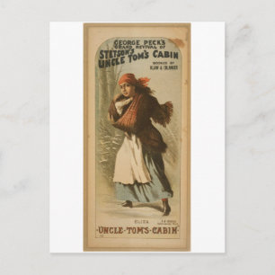 Uncle Tom's Cabin,  'Eliza' Retro Theatre Postcard