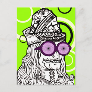 Uncle Vlad the evul ge-nius! Postcard