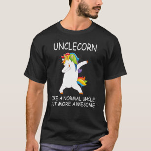 Unclecorn Dabbing Unicorn Funny Uncle Unicorn Chri T-Shirt