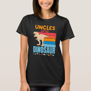 Uncles Little Dinosaur Family Trex  Uncle Niece Ne T-Shirt
