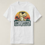 Unclesaurus Dinosaur Uncle Saurus Father's Day T-Shirt<br><div class="desc">Get this funny saying outfit for your special proud Uncle from nephew and niece on father's day or christmas, or any other Occasion. show how much your uncle is loved and appreciated. A retro and vintage dinosaur lovers design style, to show your uncle that he's the coolest and world's best...</div>