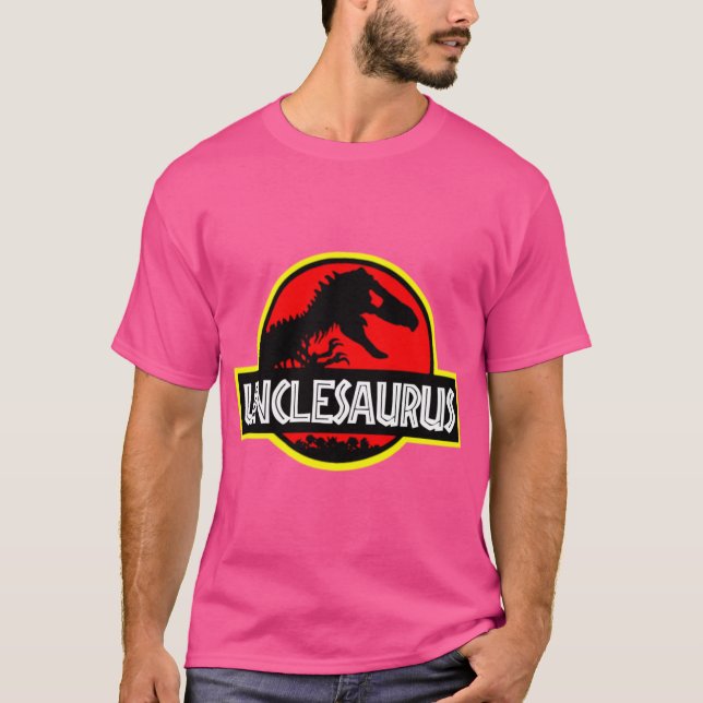Unclesaurus Re Funny Uncle s retro T-Shirt (Front)