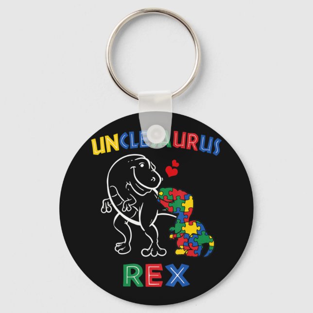 Unclesaurus Rex - Perfect for uncle or tito who ha Key Ring (Front)