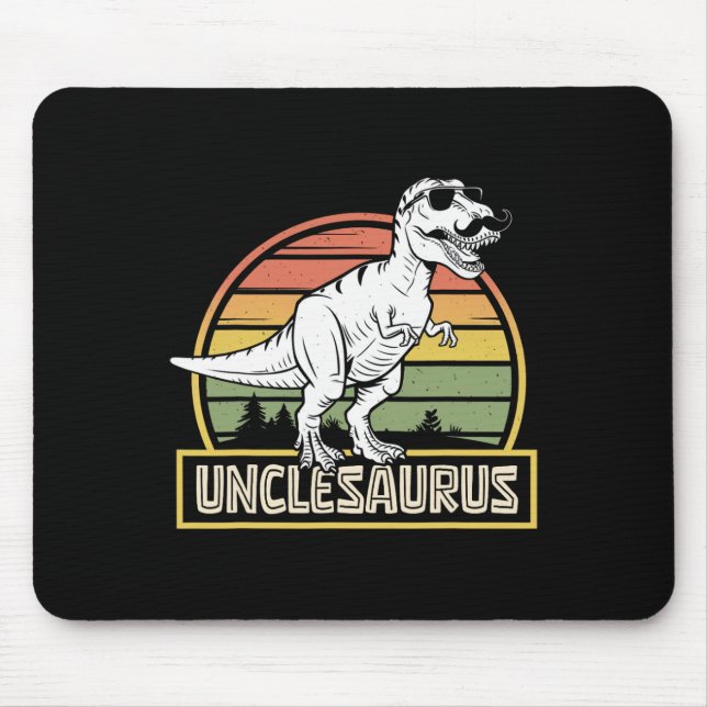 Unclesaurus T Rex Dinosaur Uncle Saurus Matching F Mouse Pad (Front)