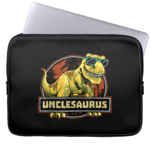 Unclesaurus T rex Uncle Saurus Dinosaur Laptop Sleeve