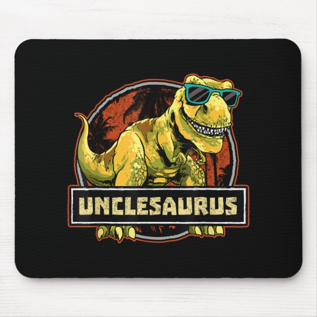Unclesaurus T rex Uncle Saurus Dinosaur Mouse Pad (Front)