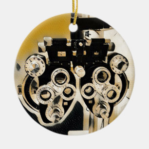 Uncommon  Artistic Optometry Exam Lenses Ceramic Tree Decoration
