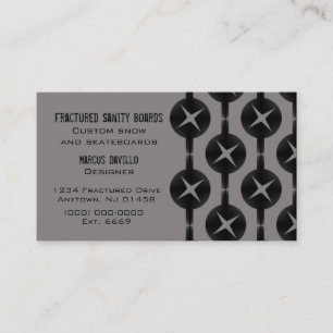 Uncommon Circles Business Card, Grey Card