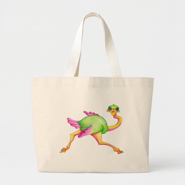Uncommon Ostrich Large Tote Bag (Front)