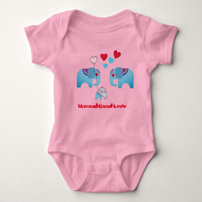Unconditional Love Baby Bodysuit (Front)