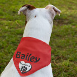 Unconditional Love  Bandana<br><div class="desc">Get this stylish bandanna for your fur baby. It is not only fashionable, but can also be personalised with a name thereby serving as a name tag. If you don't have your own dog, this would make a wonderful gift for a friend or family member who is a dog owner....</div>