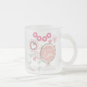 Unconditional Love Frosted Glass Coffee Mug