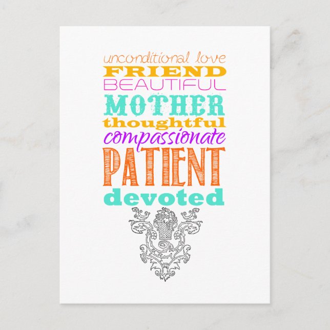 Unconditional love postcard (Front)