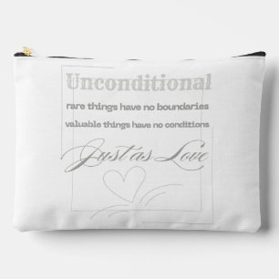 Unconditional Love Quote Accessory Pouch