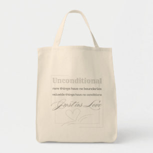 Unconditional Love Quote Tote Bag