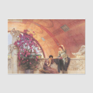 Unconscious Rivals (by Sir Lawrence Alma-Tadema) Tissue Paper