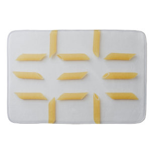 Uncooked Penne Pasta Bath Mat