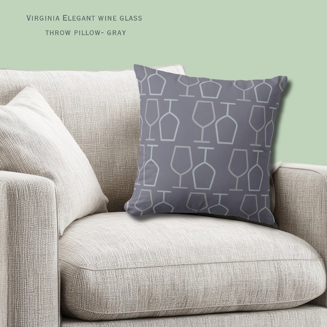 Uncork & Relax | Virginia Wine Lover Throw Pillow (Creator Uploaded)