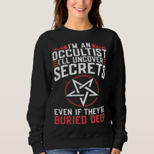 Uncover Secrets Satanic Baphomet Witchcraft Goth O Sweatshirt