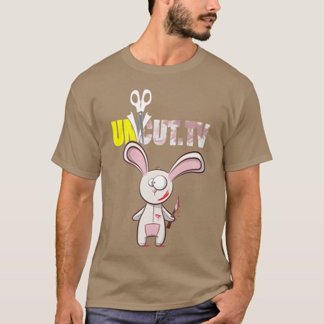 UncutV Horror Movie Reviews Outfit Uncut Film fami T-Shirt (Front)